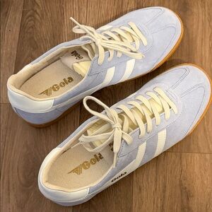 Gola Women's Blue and White Sneakers